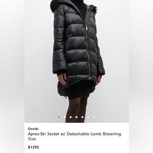 Gorski Apres Ski Jacket with Detachable Fox Hood Trim